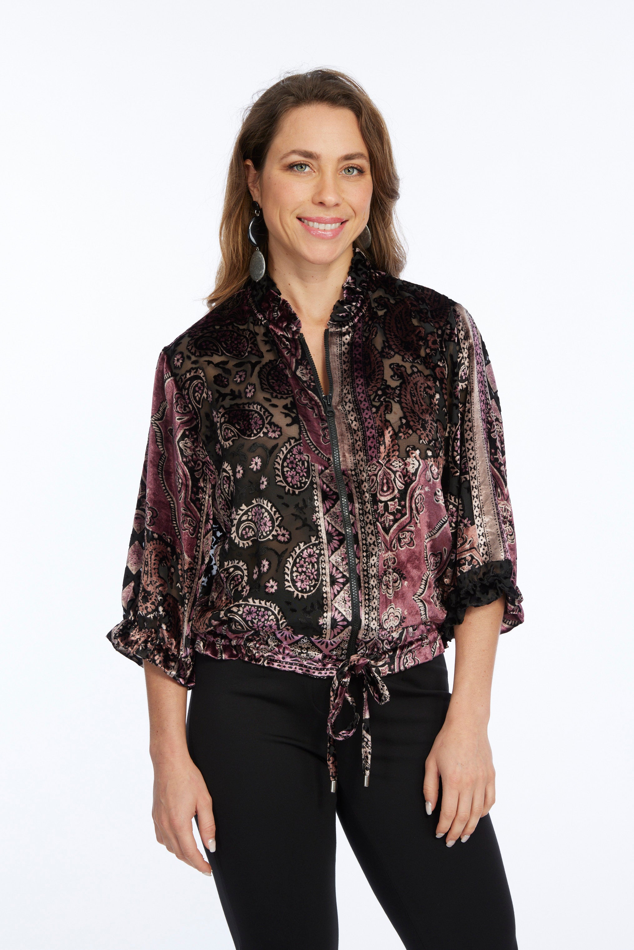 soft velvet fabric jacket