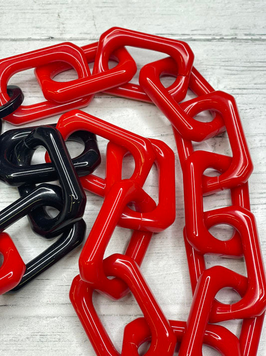 Alisha D Chunky Long Resin Statement Necklace