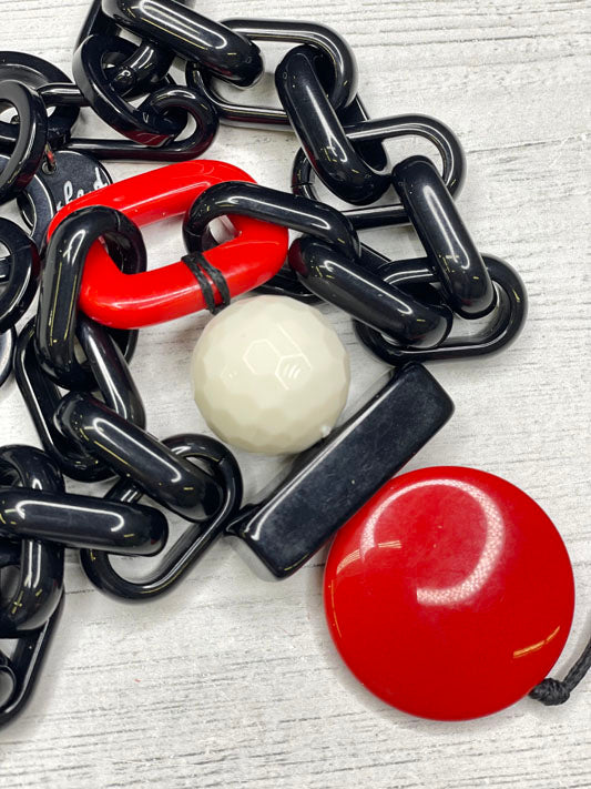 Alisha D Geometric Pieces Resin Statement Necklace