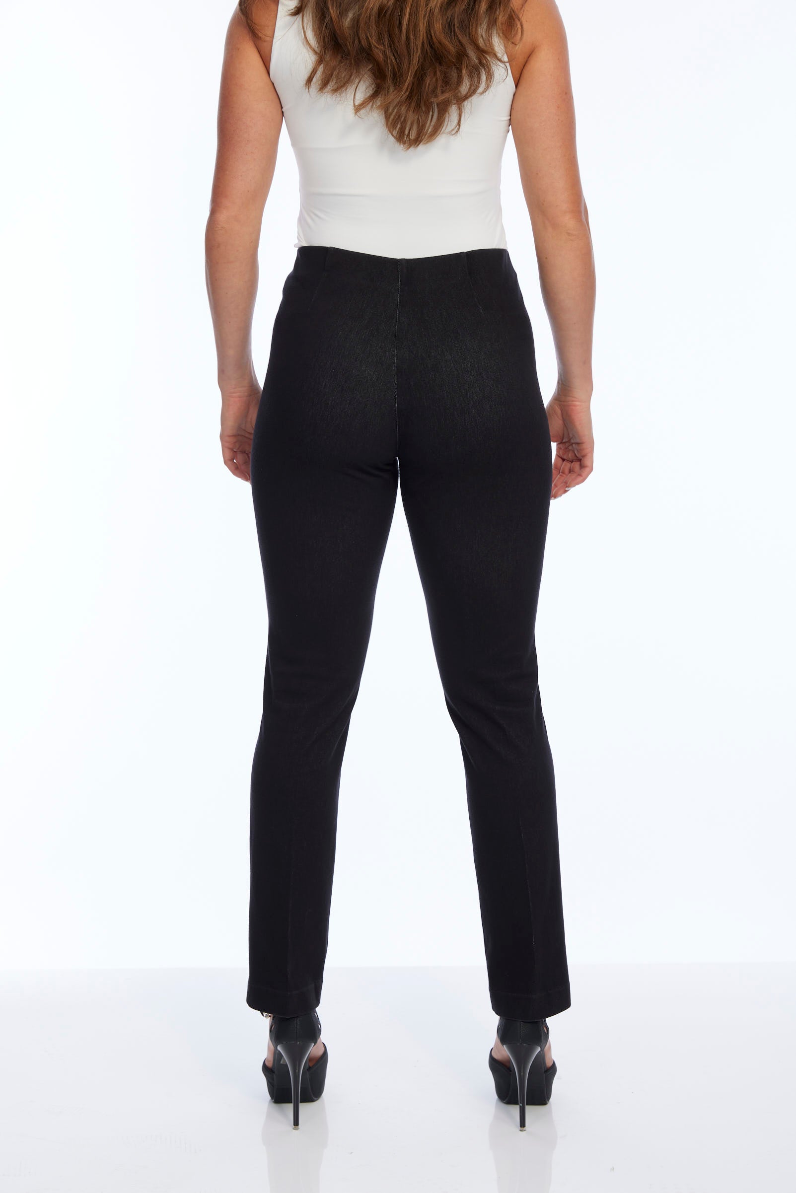 LIOR Women's Black Classic Straight Leg Dress Pant-"Sammy"