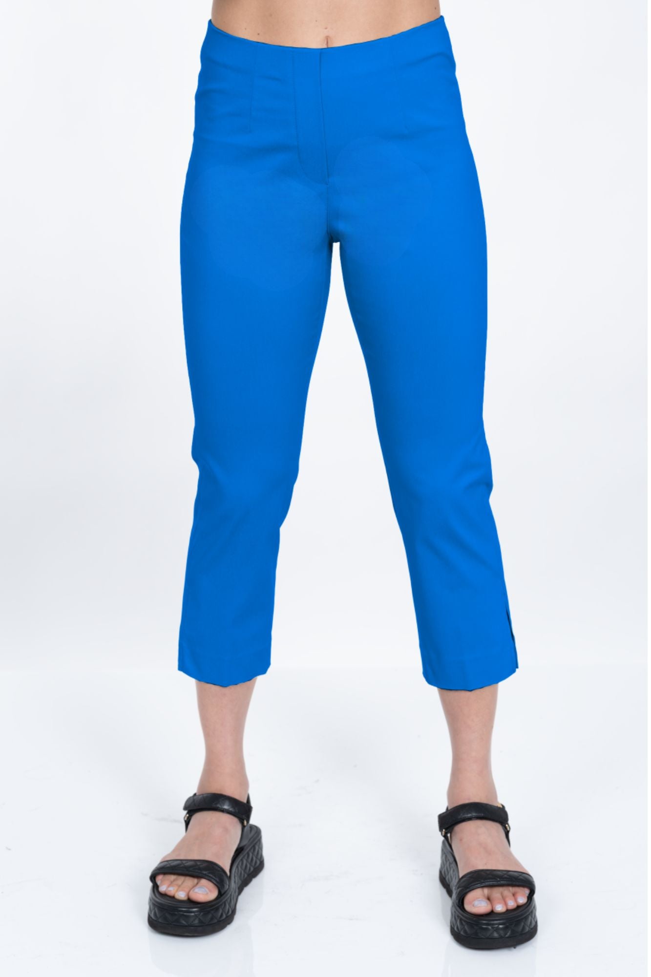 LIOR Women's Ocean Pull On Cropped Capri 23" Inseam Techno Fabric - "Sidney"