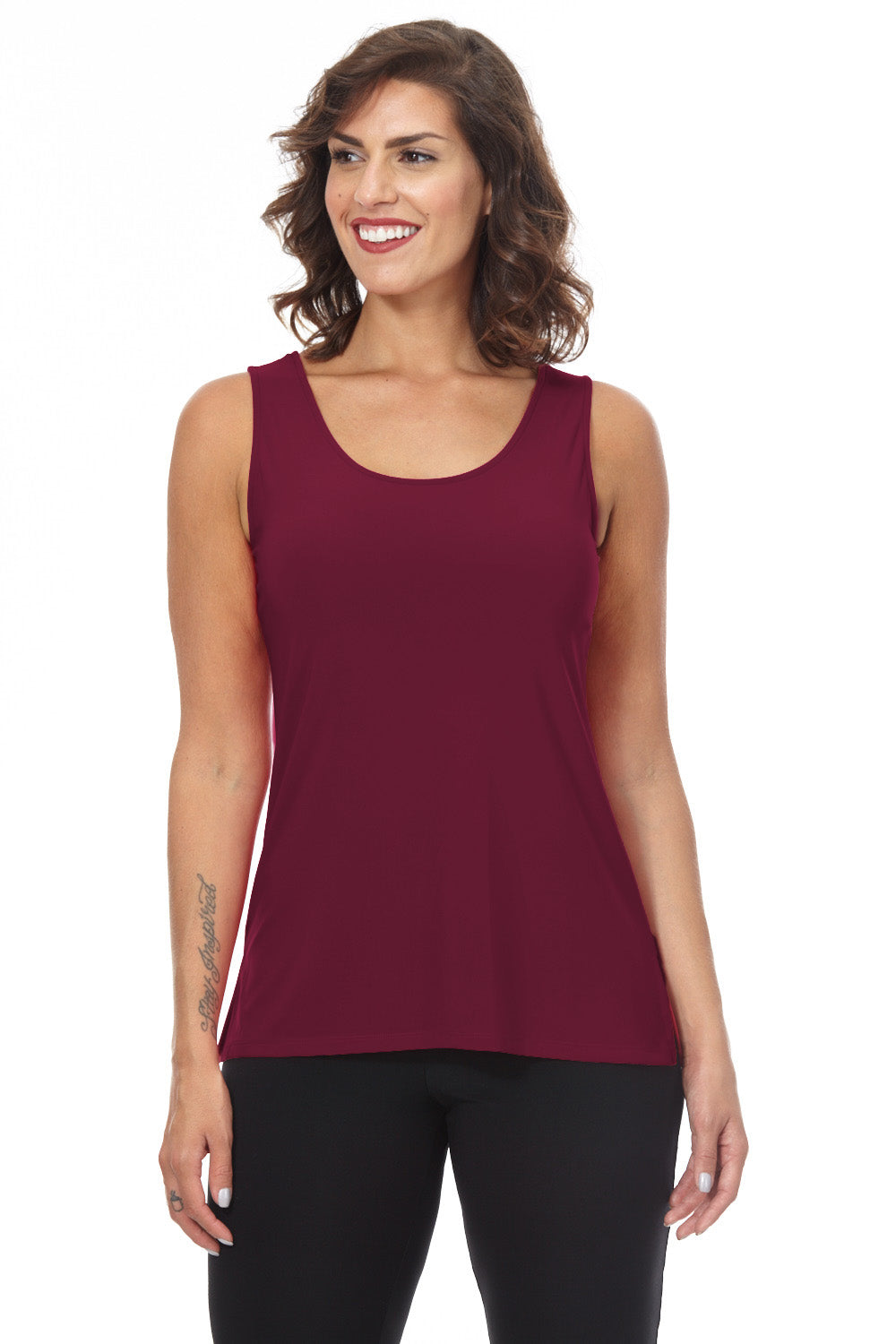 Women's Reversible Bordeaux Tank - Alisha D