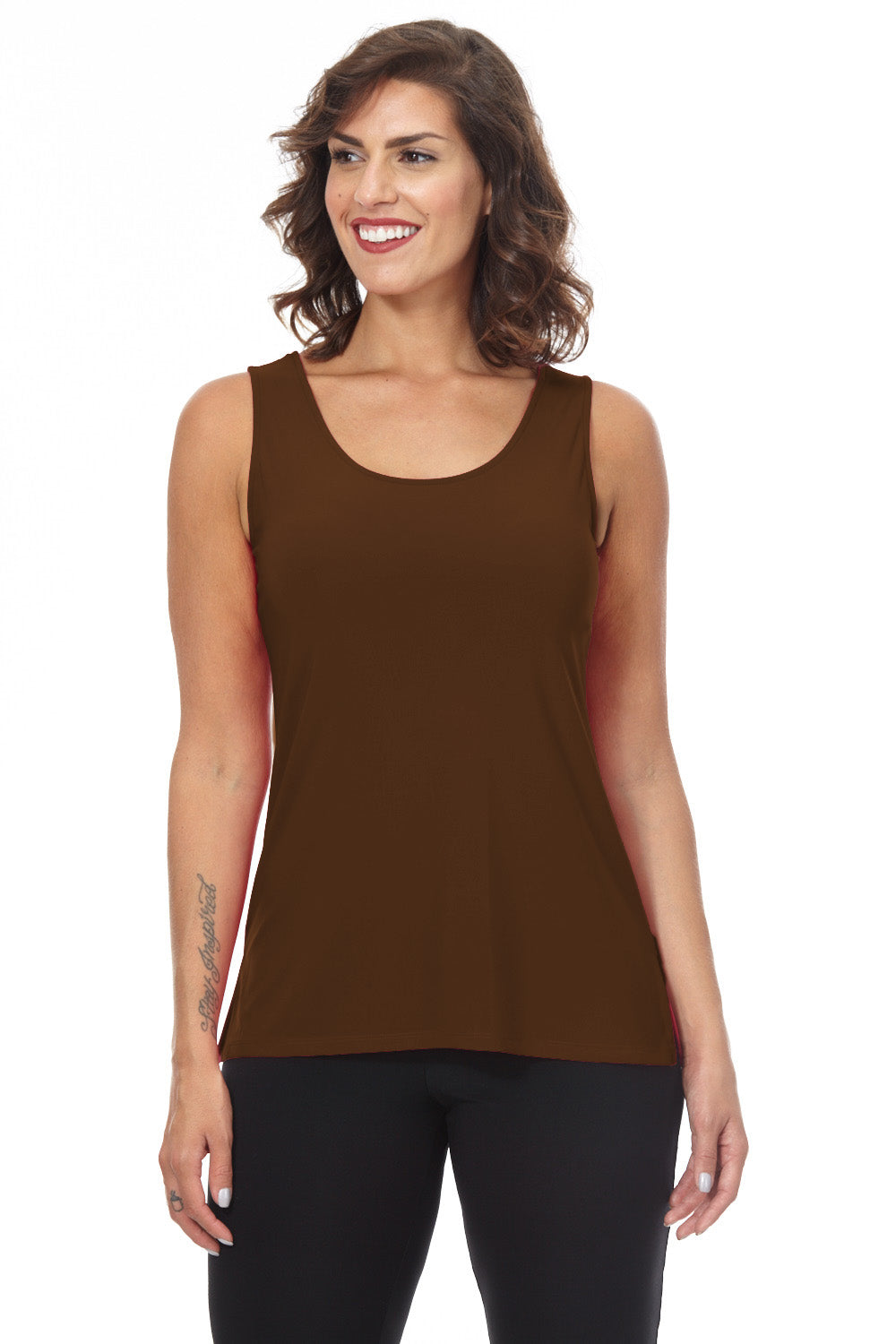 Women's Reversible Brown Tank - Alisha D