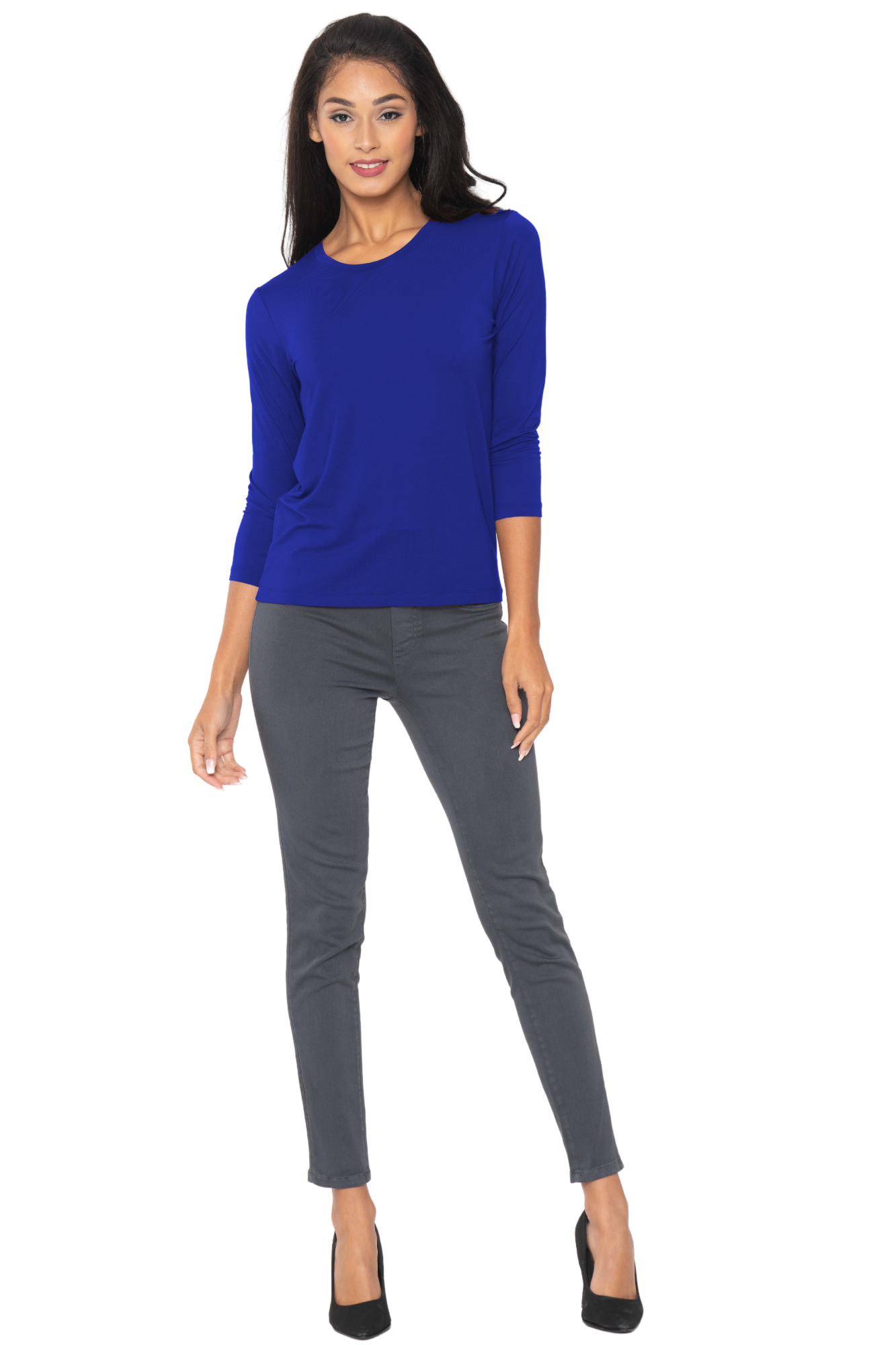 Royal Pull-Over Three Quarter Sleeve Tops | LIOR