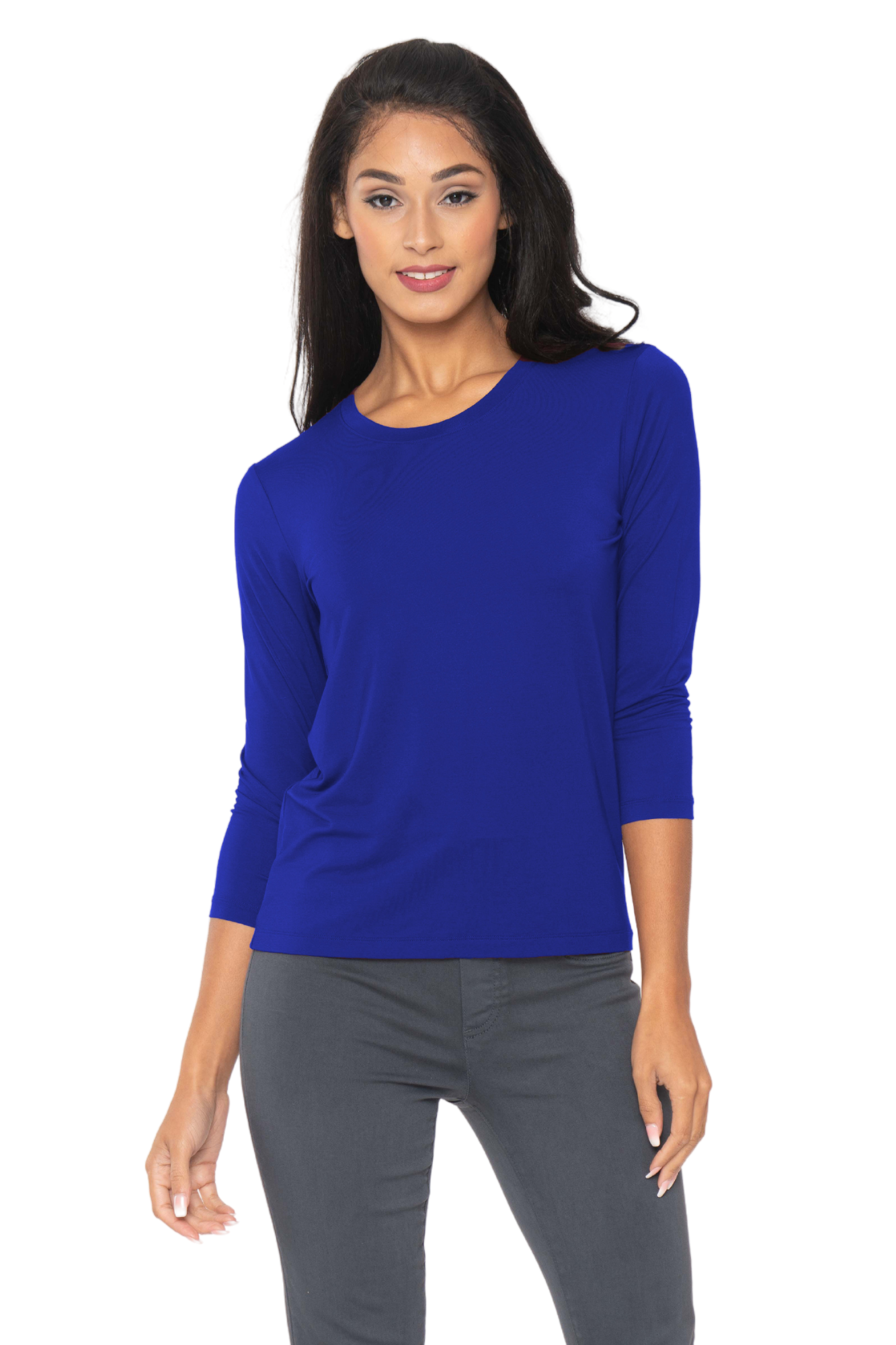 Royal Pull-Over Three Quarter Sleeve Tops | LIOR