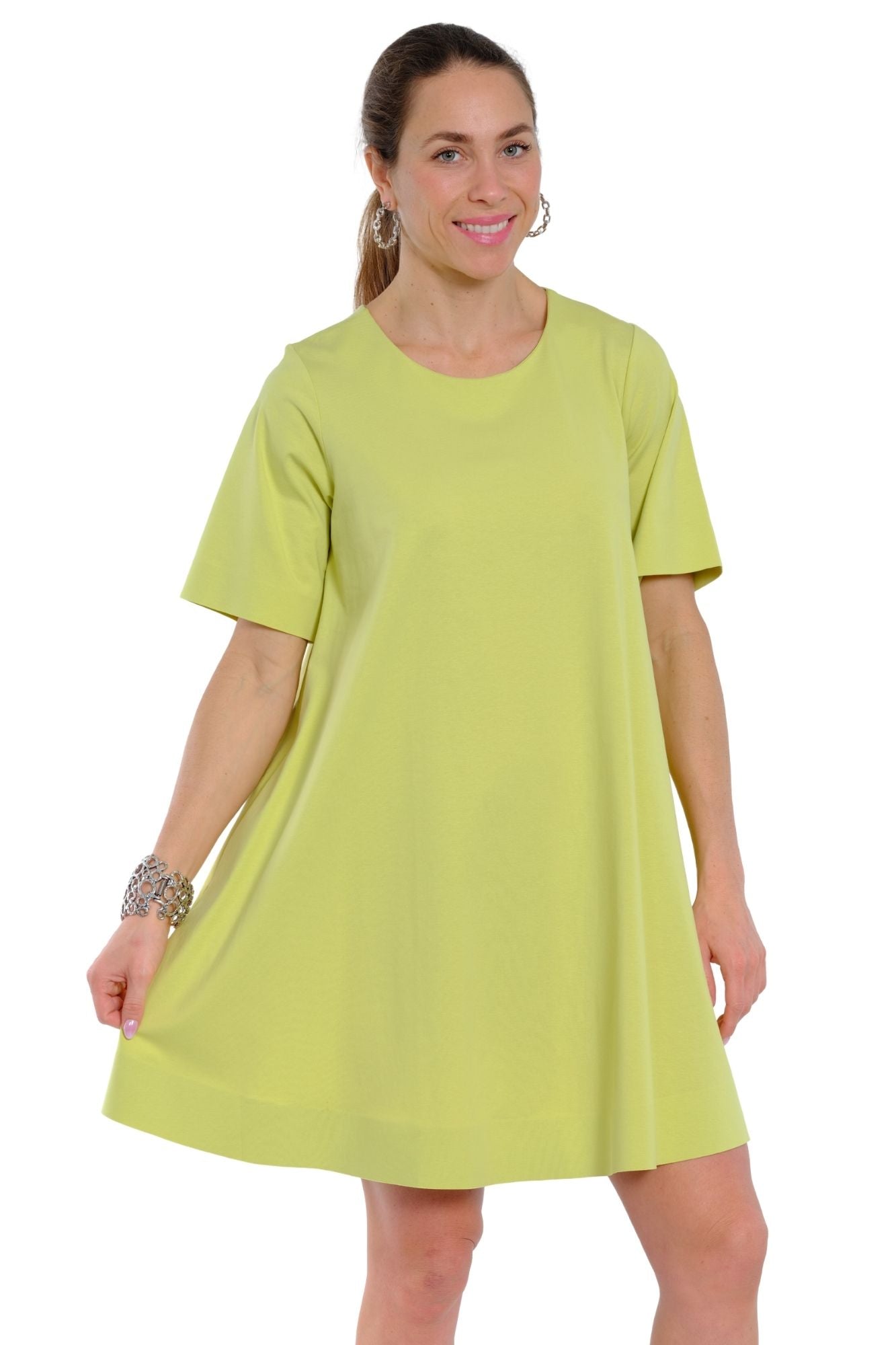 LIOR Diamond women’s casual dress in lime green