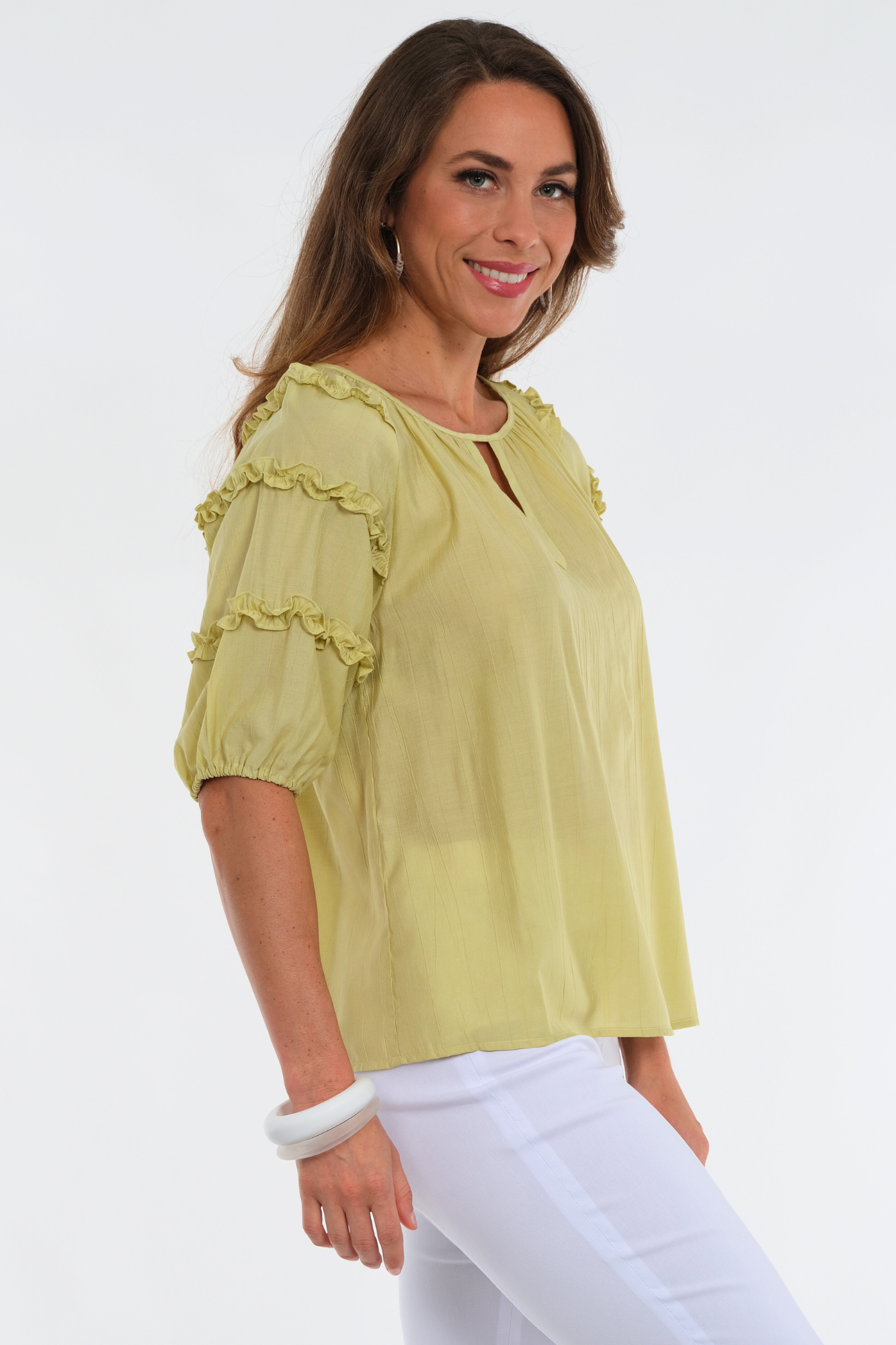 yellow tunic top