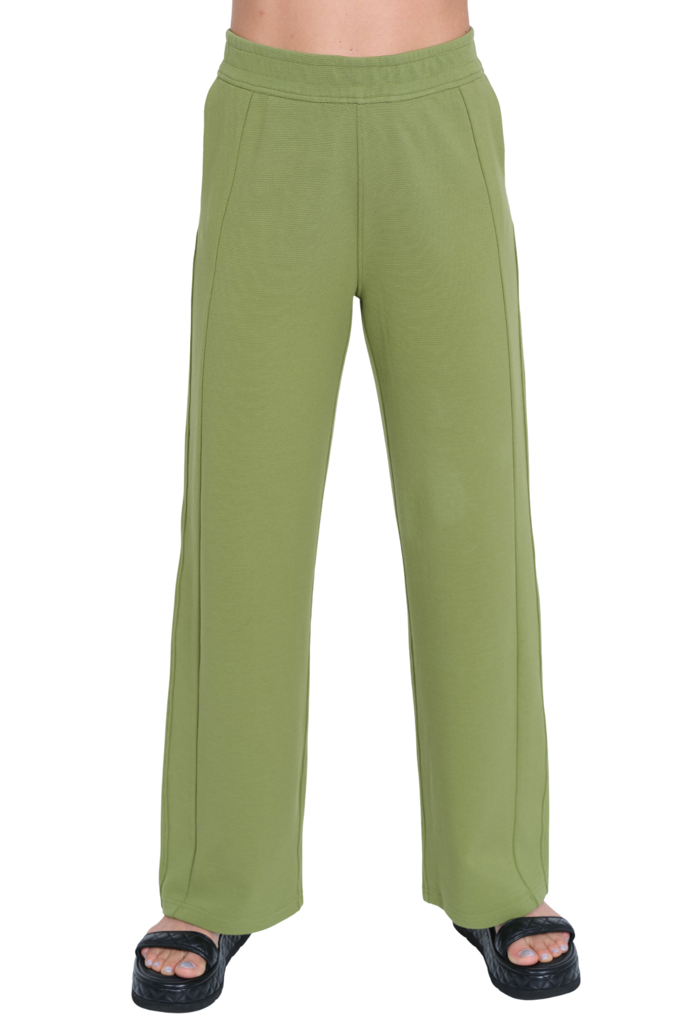 LIOR Women's Relaxed Leisure Straight Leg Pull On Pant With Pockets - "Zayda"