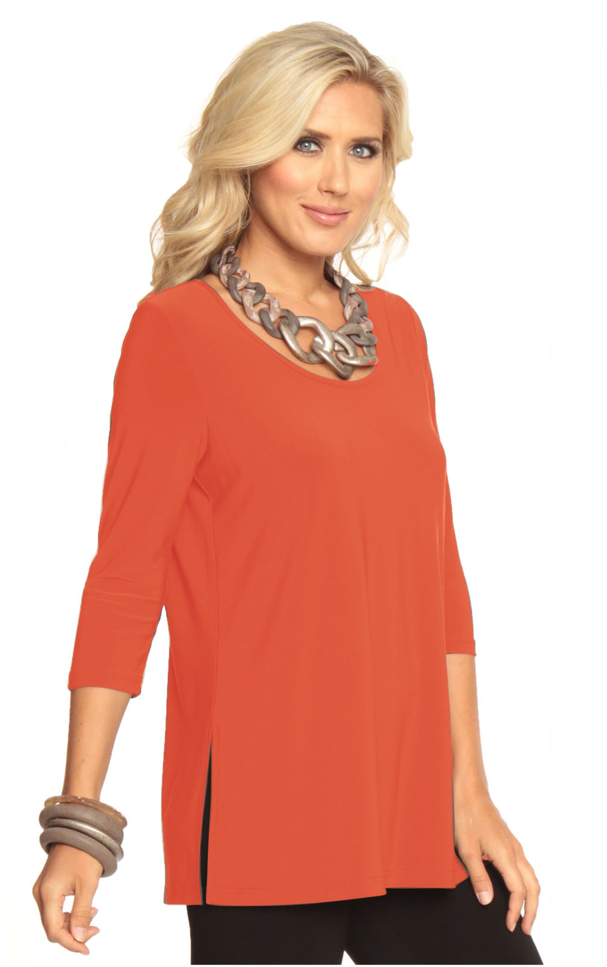 Destiny Tangerine Tunic - Picture Perfect