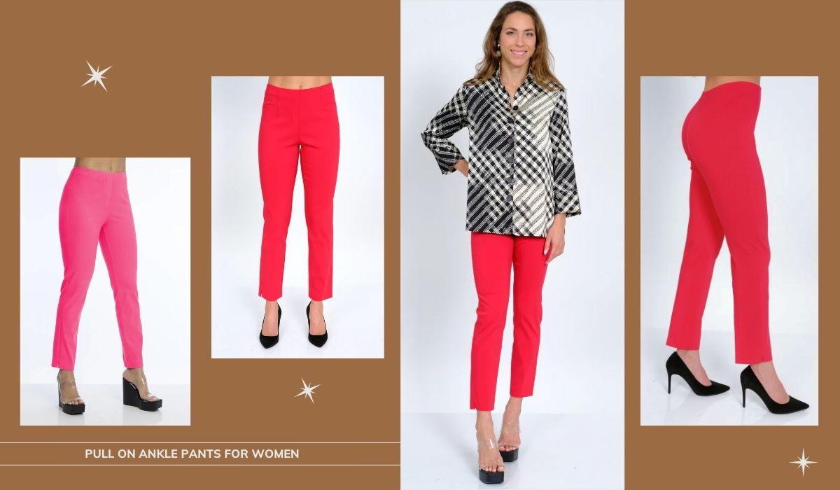 Womens Pull On Ankle Pants