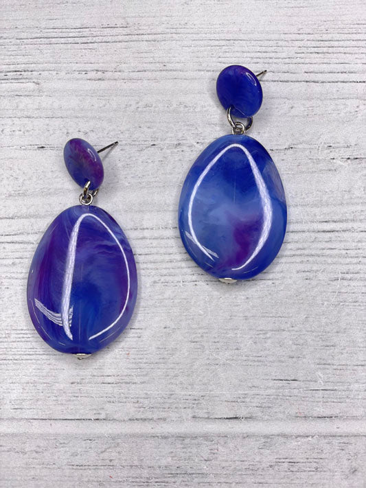 Alisha D Drop Dangle Earrings Post Lila Marble