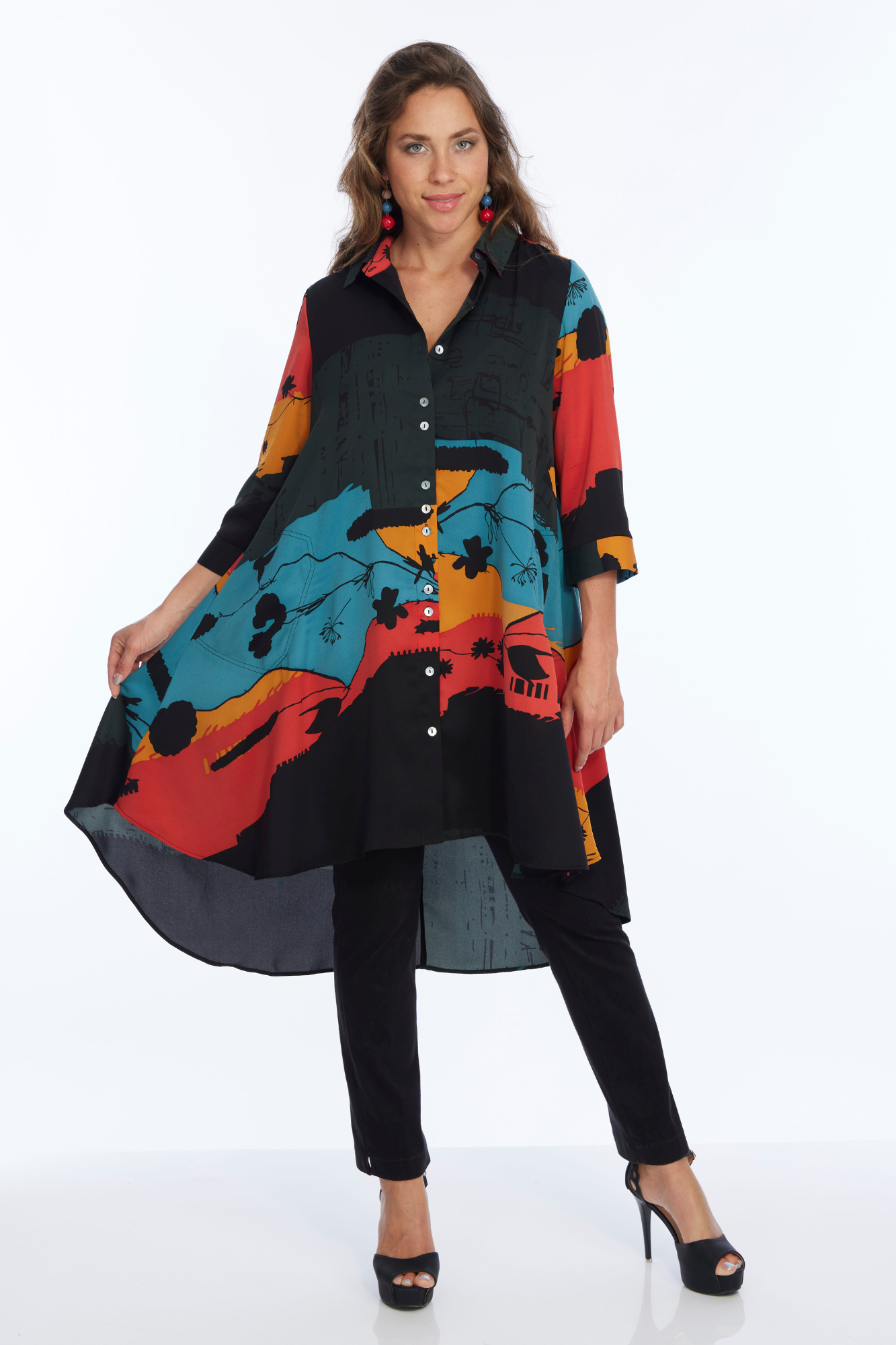 Fall Floral Shirt Dress | LIOR