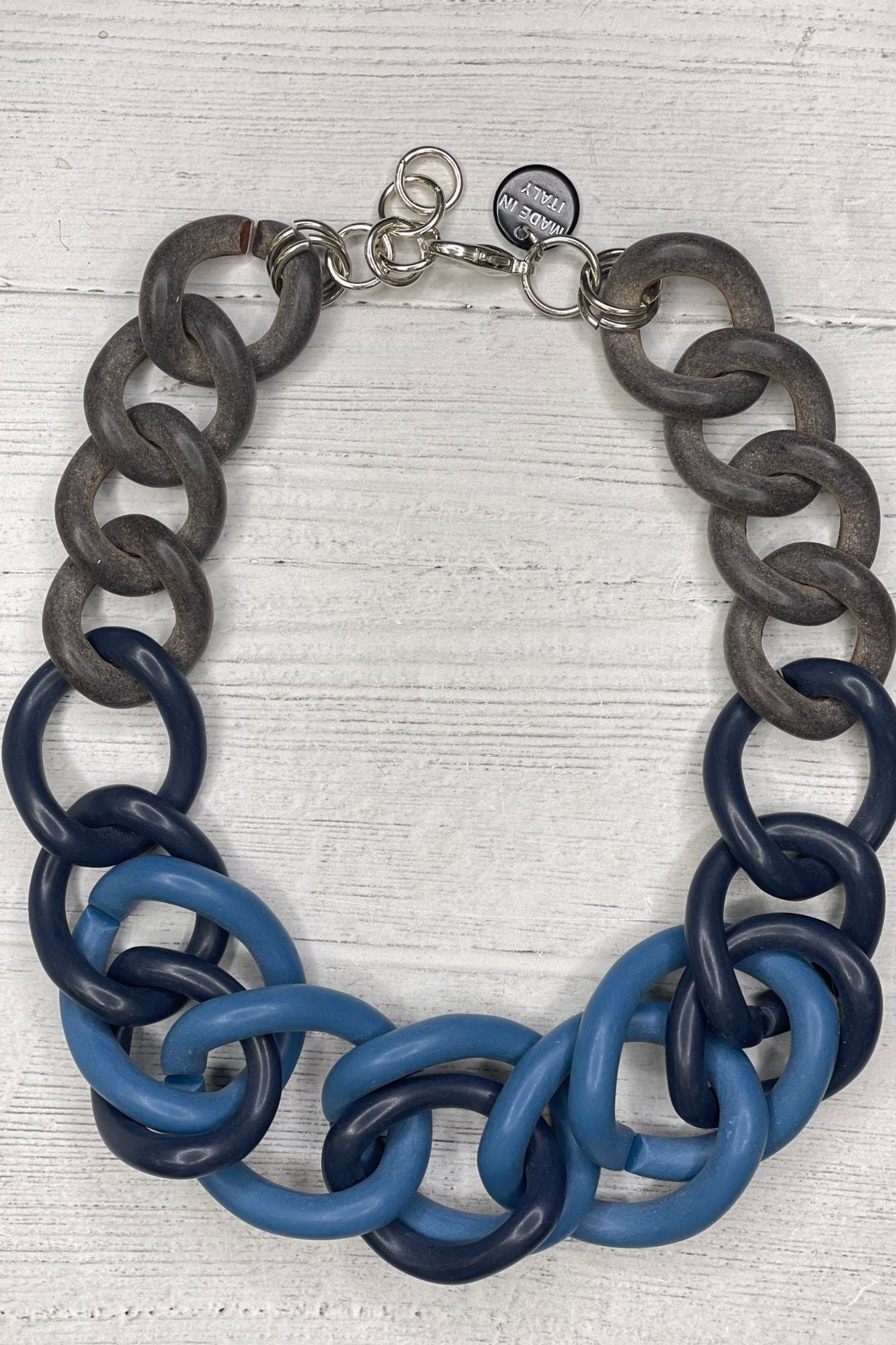 Alisha D Resin Chunky Statement Necklace Link Chain