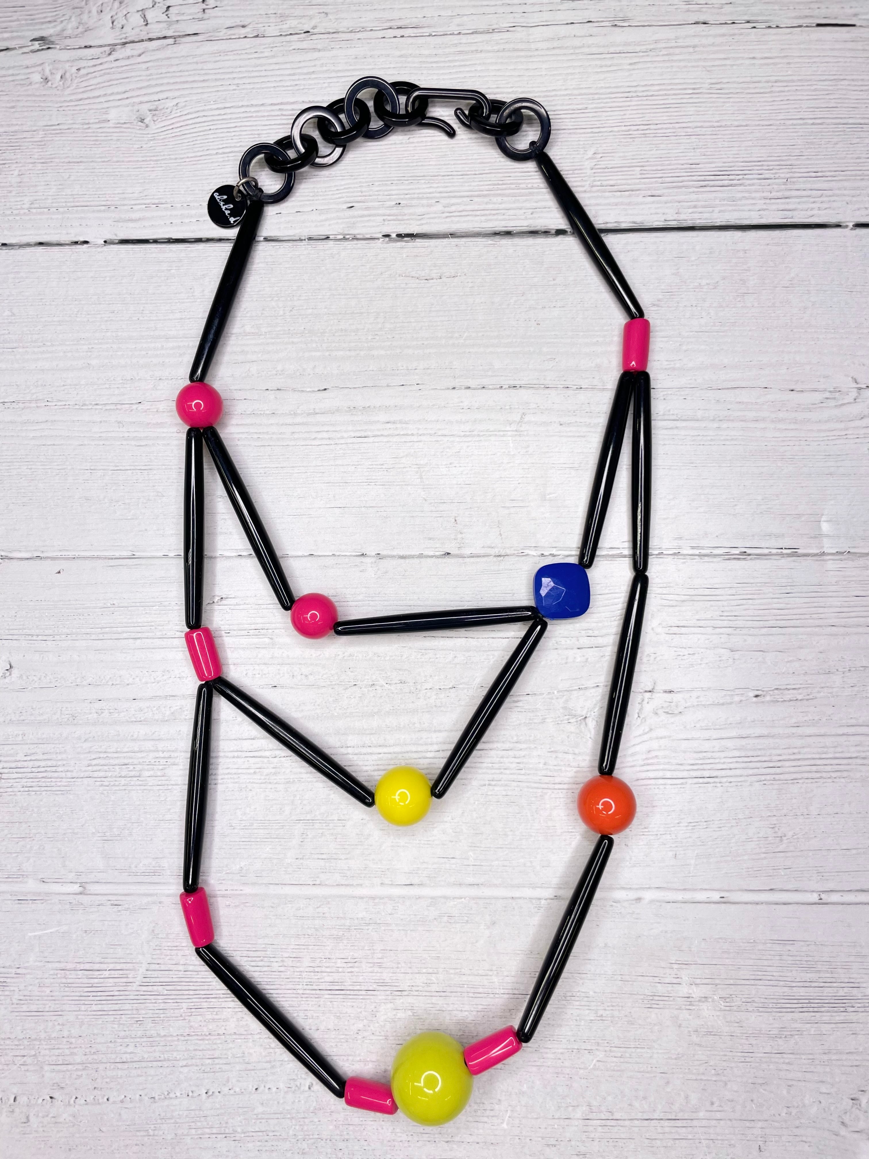 Women's Art and Color Statement Necklace