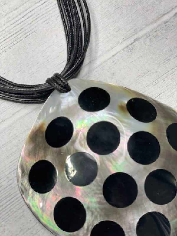 Alisha D Women's Necklace Big Pendant Adjustable Cord