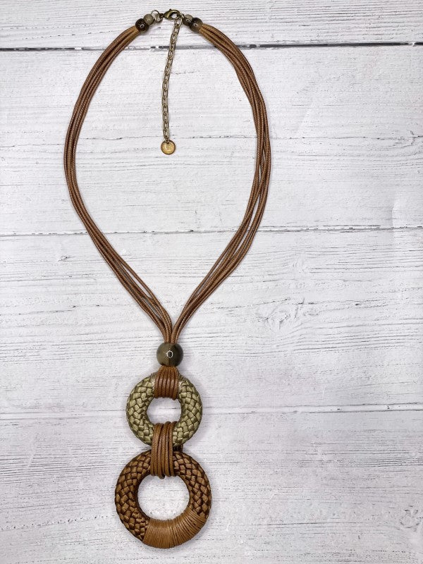 Alisha D Brown Pendant Statement Necklace