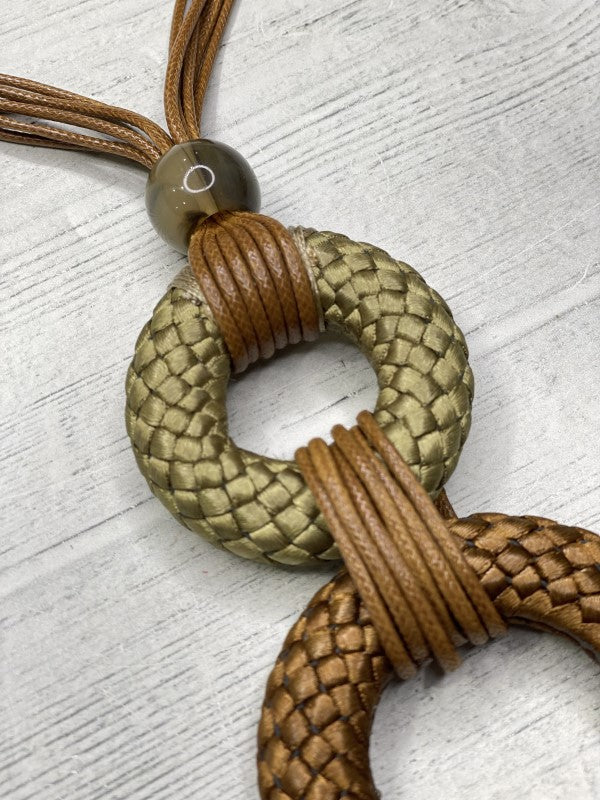 Alisha D Brown Pendant Statement Necklace