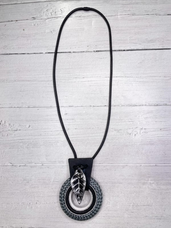 Alisha D Handmade Women's Necklace Pendant Black Silver