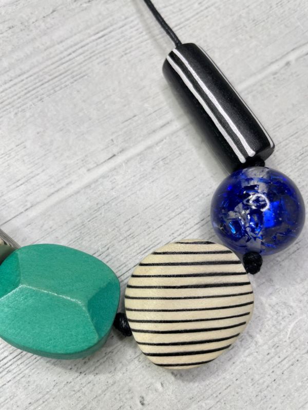 Alisha D Minimalist Design Statement Necklace Adjustable Cord
