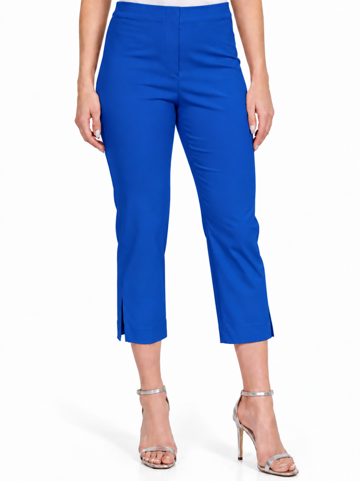 LIOR Women's Royal Pull On Cropped Capri 23" Inseam Techno Fabric - "Sidney"