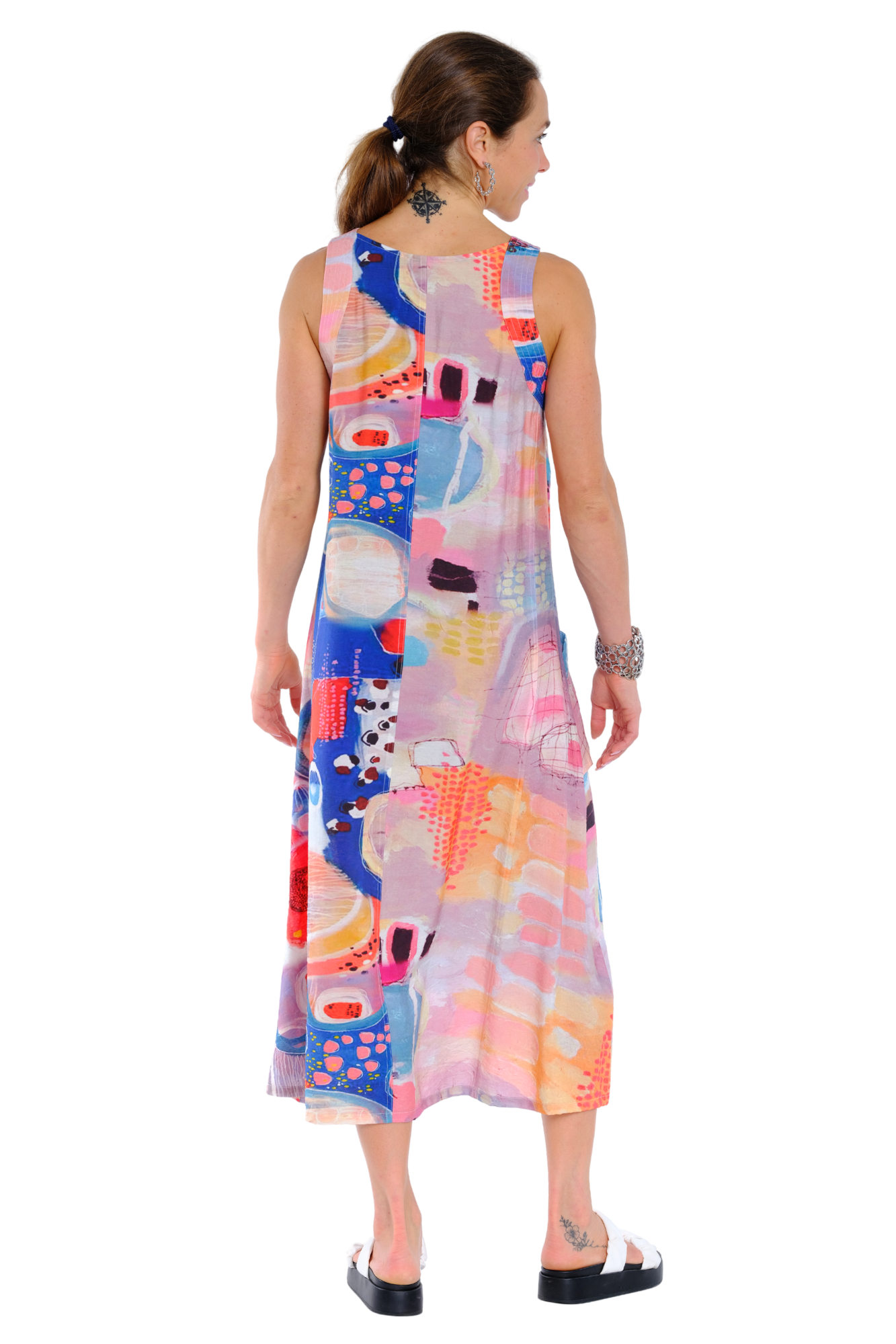 LIOR Women’s Sleeveless Abstract Maxi Dress for Women - "Maxine"