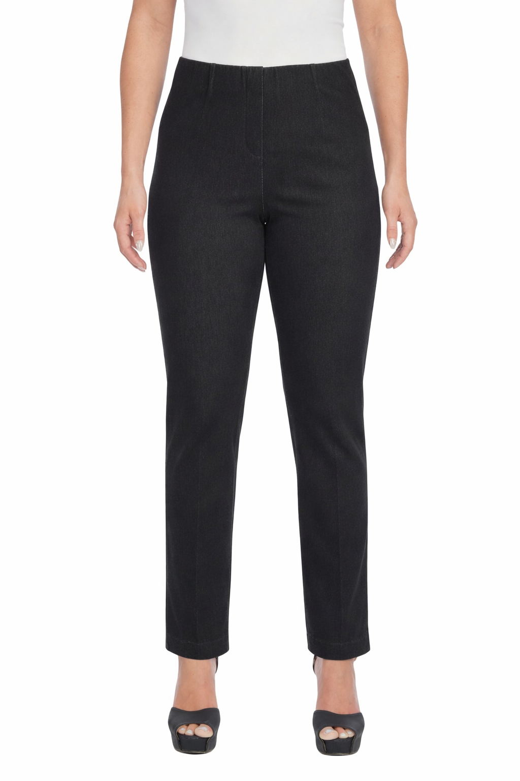 LIOR Women's Classic Straight Leg Twill Black Denim-"Sammy"