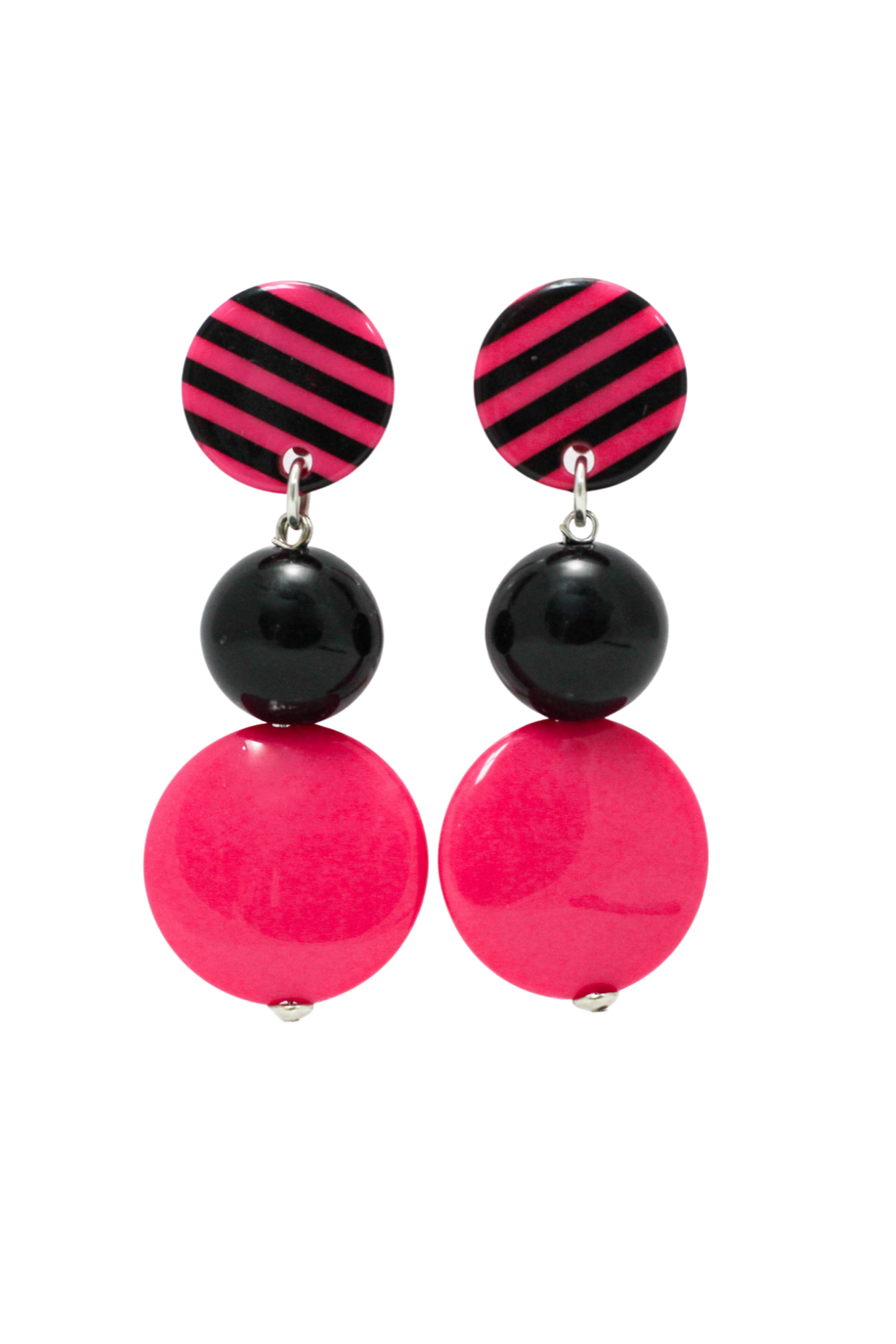 Neon Stripes Earrings