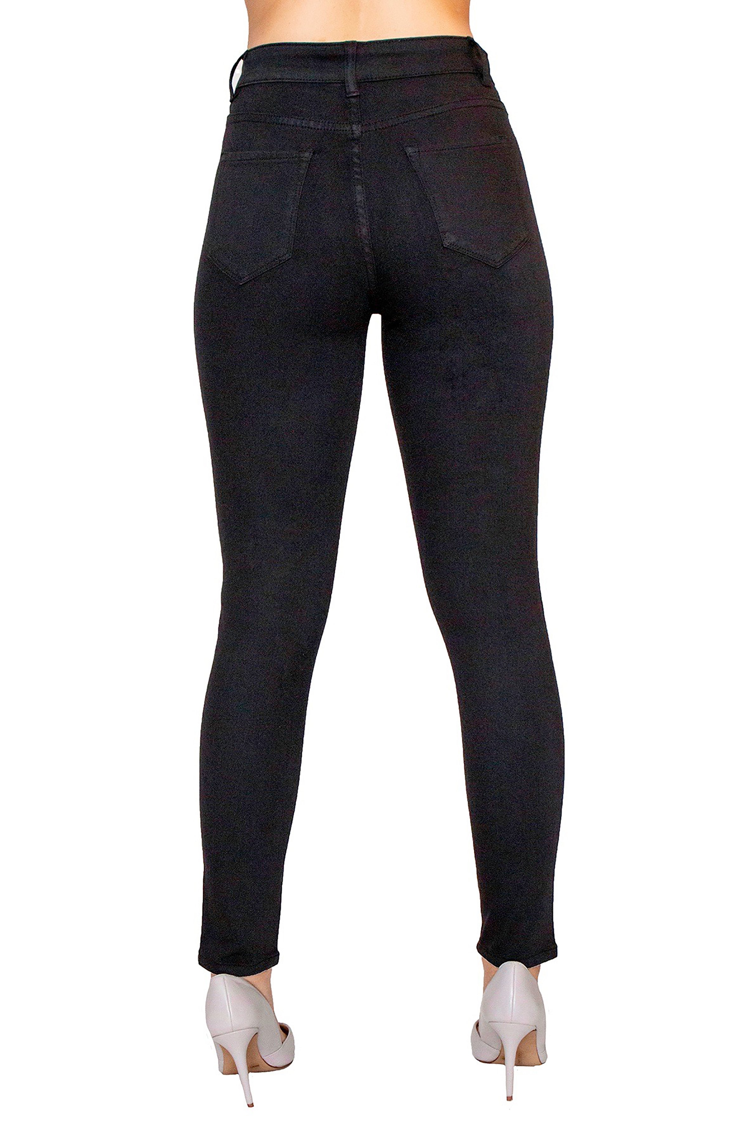 black high rise skinny pants