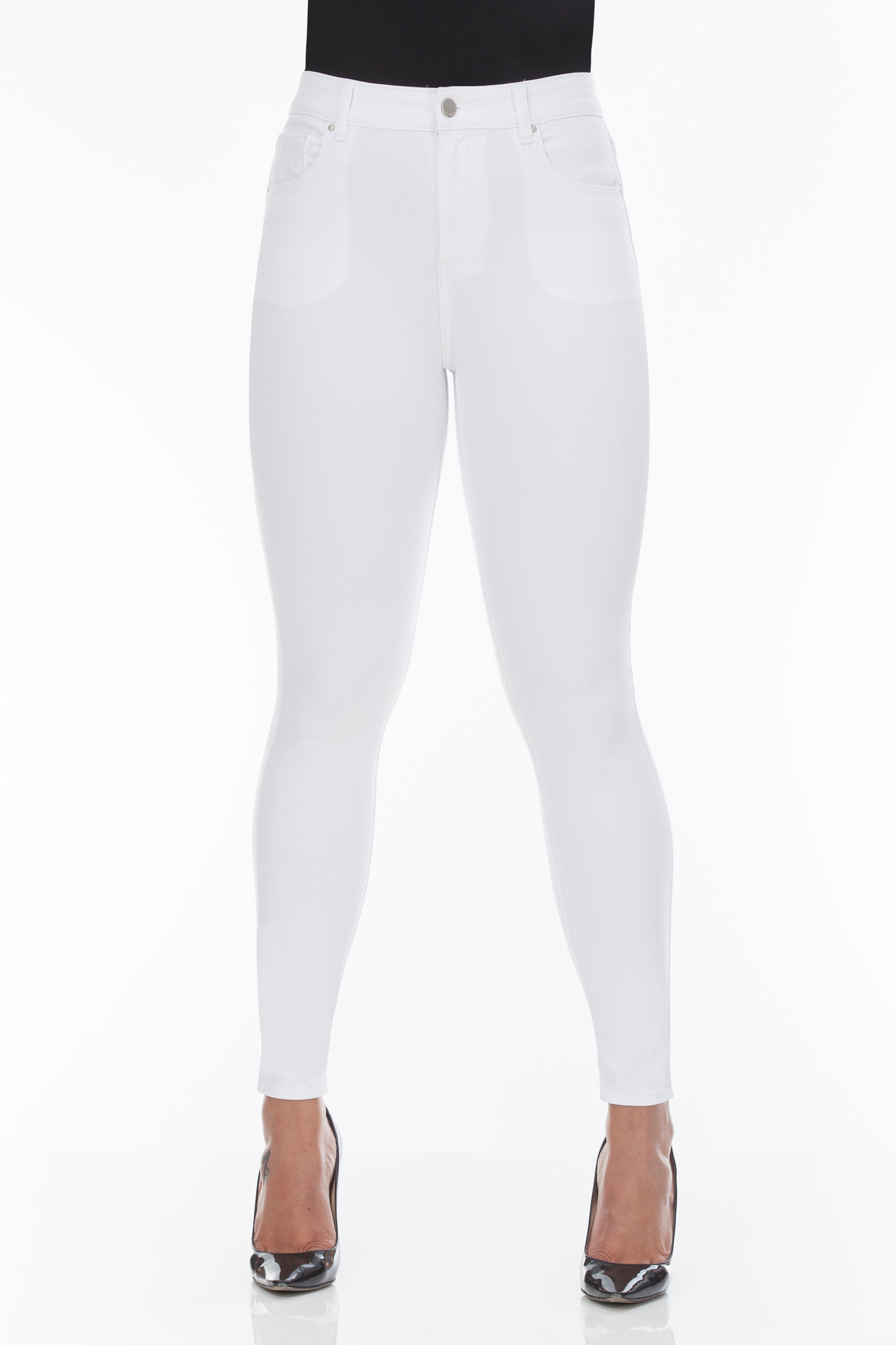 white high rise women pant