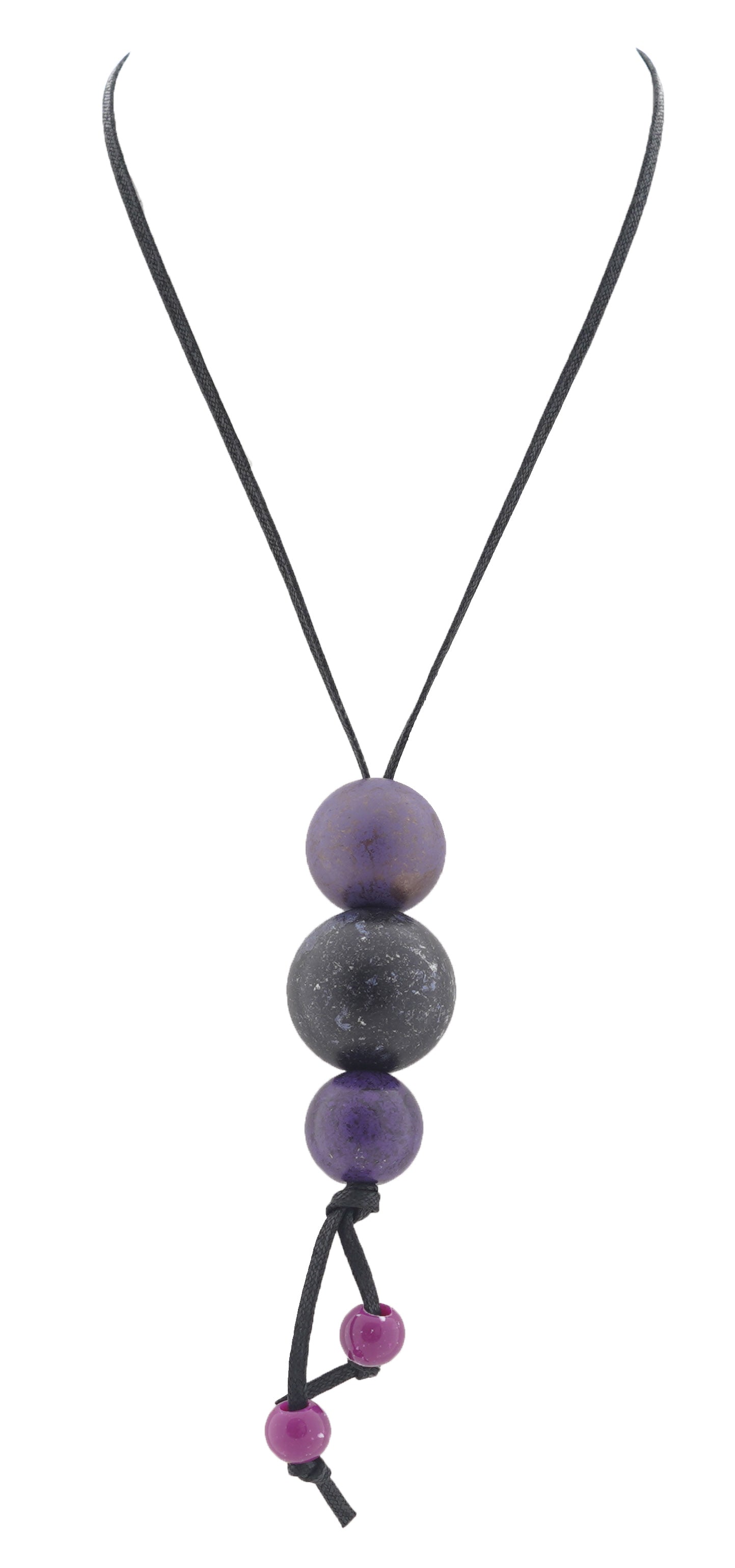 Alisha D Resin Spheres Pendant Ajustable Necklace