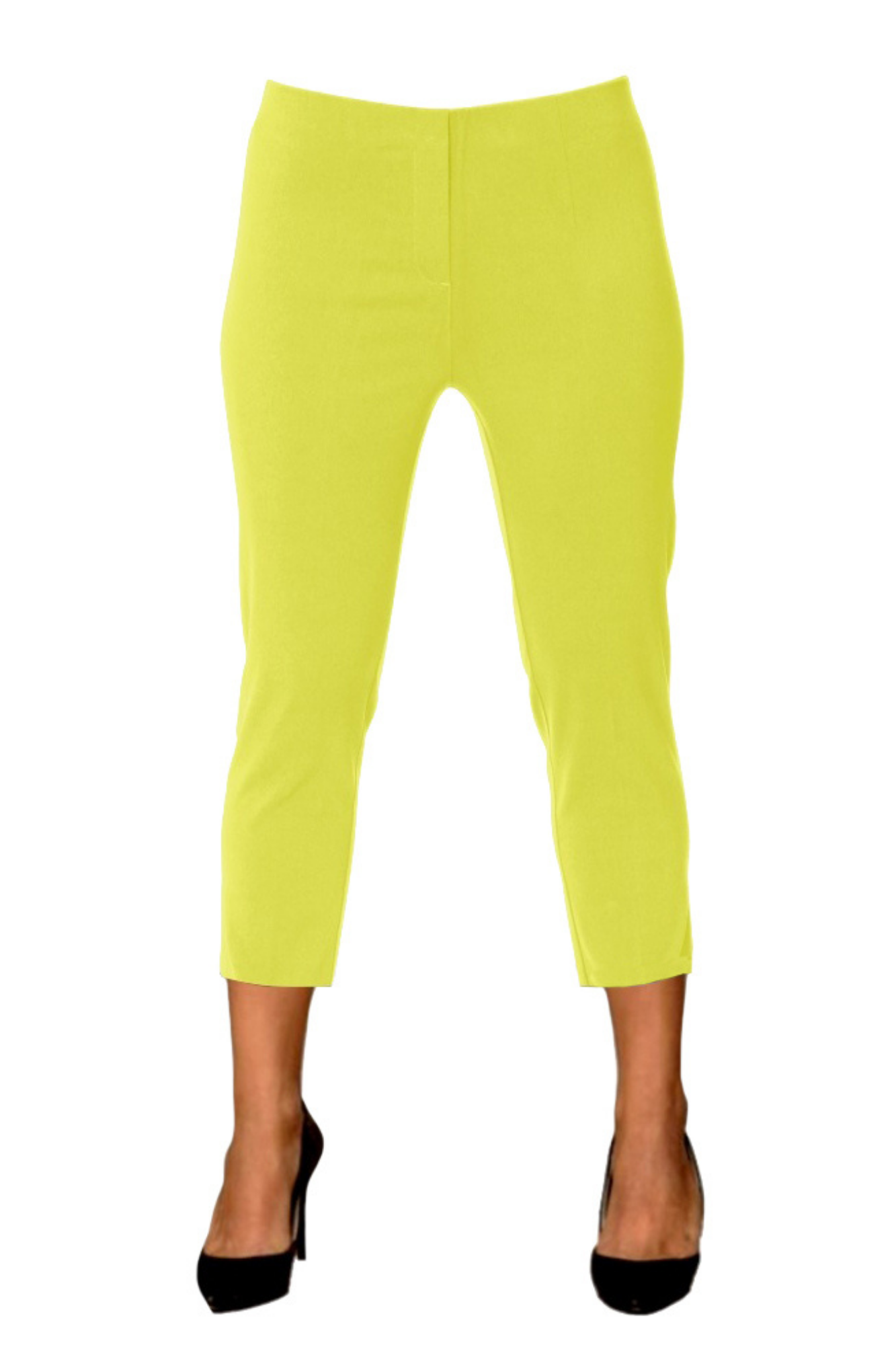 yellow capri pant