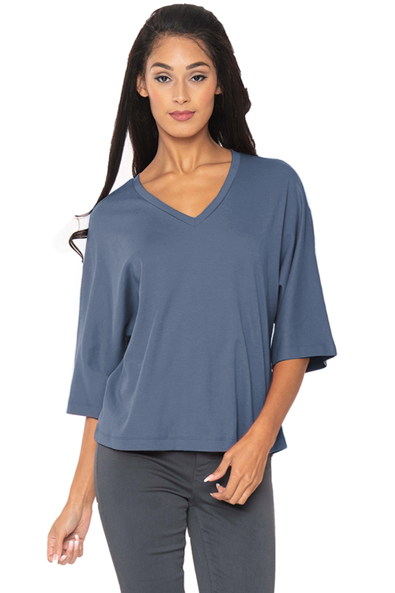 indigo tunic tops